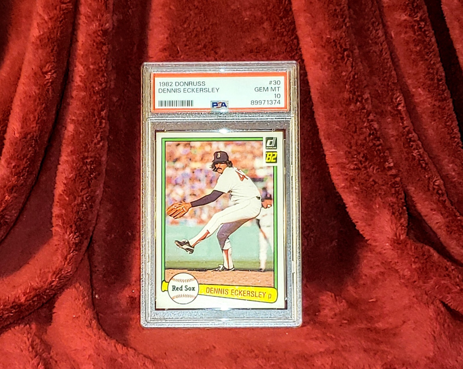 DENNIS ECKERSLEY 1982 DONRUSS #30 BOSTON RED SOX PSA 10 🔥 SHARP HOF
