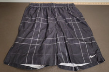 Nike Men's Swim Shorts Black Plaid 2XL.