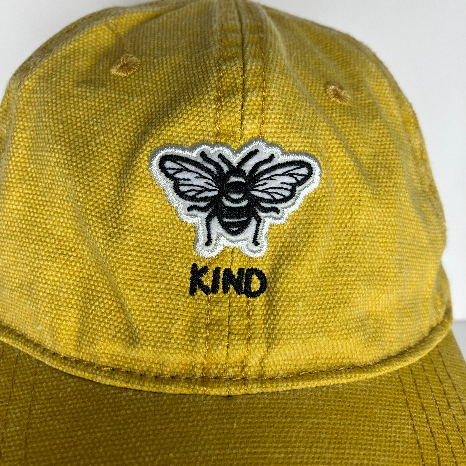 Bee Kind Yellow Adjustable Hat - image 2