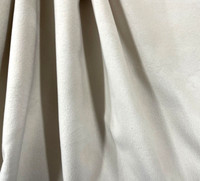 Quartz Ivory Velvet Thermal & Blackout  Velvet Curtain Blind Upholstery Fabric