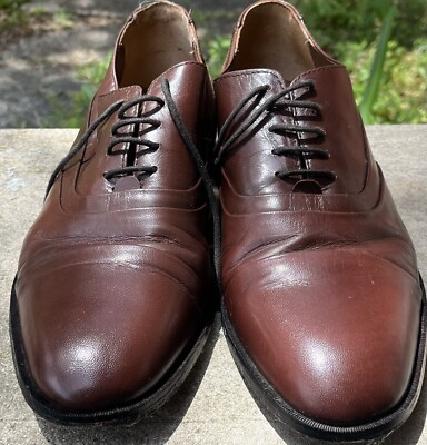 Stacy Adams Mens Brown Leather Cap Toe Oxford Dress Shoes size 11 | eBay Stacy Adams Mens Brown Leather Cap Toe Oxford Dress Shoes size 11 | eBay
