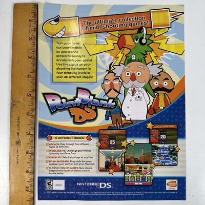 Point Blank Nintendo DS Original Magazine Print Ad