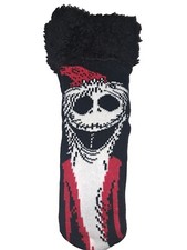 Nightmare Before Christmas Santa Jack Women  s Slipper Socks Shoe Size 4-10 NEW