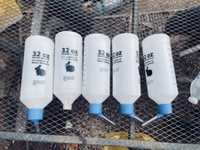 5 petites bouteilles d'eau pour animaux buveur automatique lapin cochon d'Inde 32 oz