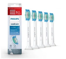 5 Pack C1 Sonicare Simply Clean Replacement Toothbrush Brush Heads HX6015/03
