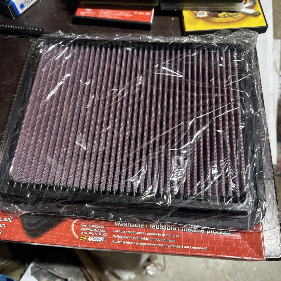 NUEVO K&N 33-2296 Filtro de aire de alto flujo Chevy Buick Cadillac GMC Pontiac y más Foto 3 de 4