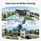 4MP Solar Battery Powered Outdoor Camera Dual Lens Wireless Home Security System — photo 3