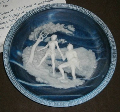 Sammelteller Wandteller Die Reisen des Odysseus Land der Phäaken Porzellan Motiv