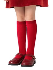3 Pack Kids Girls Soft Knee High School Uniform Dress Socks Seamless Toe 6-8 ...