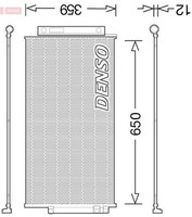 Denso DCN09047 Kondensator, Klimaanlage FüR Alfa Romeo Passend FüR Fiat Jeep