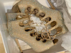 NEW Steve Madden Cabarett Rhinestone Lace Up Shoe Heel Pumps — photo 3