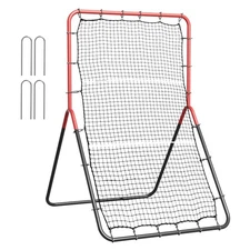 VEVOR Baseball And Softball Rebounder Net 3x4.5 ft PitchBack 3-Way Trainer