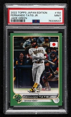 2022 Topps Japan Edition Jade Green 42/75 Fernando Tatis Jr #150 PSA 9 MINT 1z9