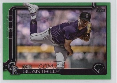 2025 Topps Series 1 Green Rainbow /99 Cal Quantrill #301 1m63