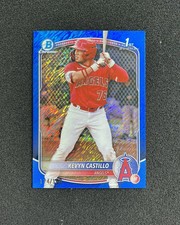2025 Topps Bowman Draft Chrome Blue Shimmer Kevyn Castillo 1st 114/150 QI95