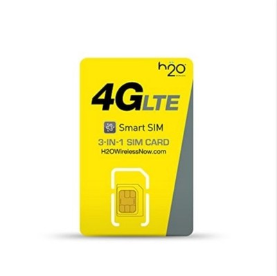 H20 Wireless SIM Triple Cut Replacement Sim Card 4GLTE 5G NEW w/ FREE SIM tool 