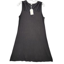 Exclusive Back Midi Dress Sleeveless Crisscross Neck Casual NEW Women's Size M