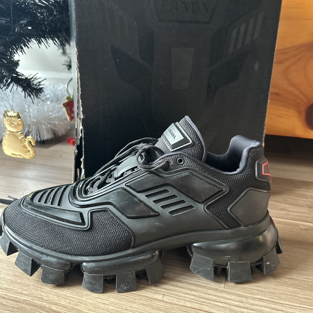 Prada Cloudbust Thunder Knit Black Size 9US / 42 EU | eBay