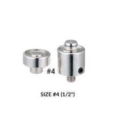 Clevr Hand Press Grommet Machine Threaded Die Replacement (Size #4) 1/2"