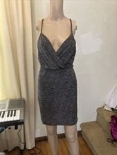 Windsor Women’s Cocktail V Neck Sleeveless Mini Dress Sparkly Party Dress