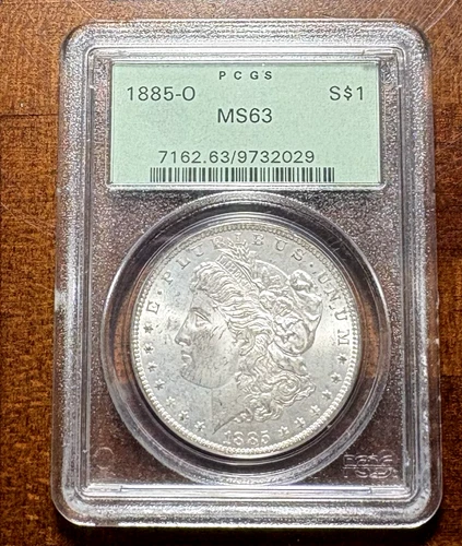 1885-O Morgan Silver Dollar, PCGS MS-63