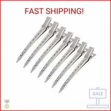 24 Pieces Duck Bill Hair Clips 3.5 Inches Duckbill Hair Clips Metal Alligator Cu