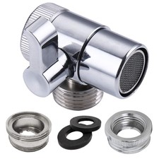 Faucet Diverter Valve, Brass, Polished, 1 Hole, Lever Handle, Wall Mount, Bpa...