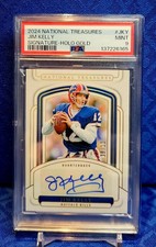 2024 National Treasures Jim Kelly Signature Holo Gold /10 Buffalo Bills