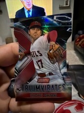 Shohei Ohtani Triumvirates Topps 2023 Stadium Club T-25 RED Angels Baseball Card