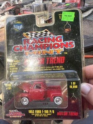 Racing Champions Mint Motor Trend Issue #161 Red 1953 Ford F-100 PAC Damage