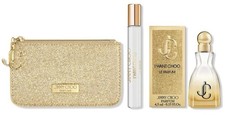 Jimmy Choo I Want Choo Le Parfum Gift Set w/ Jimmy Choo Gold Pouch AUTHENTIC