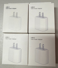 USB-C 18W POWER ADAPTER 4 PACK