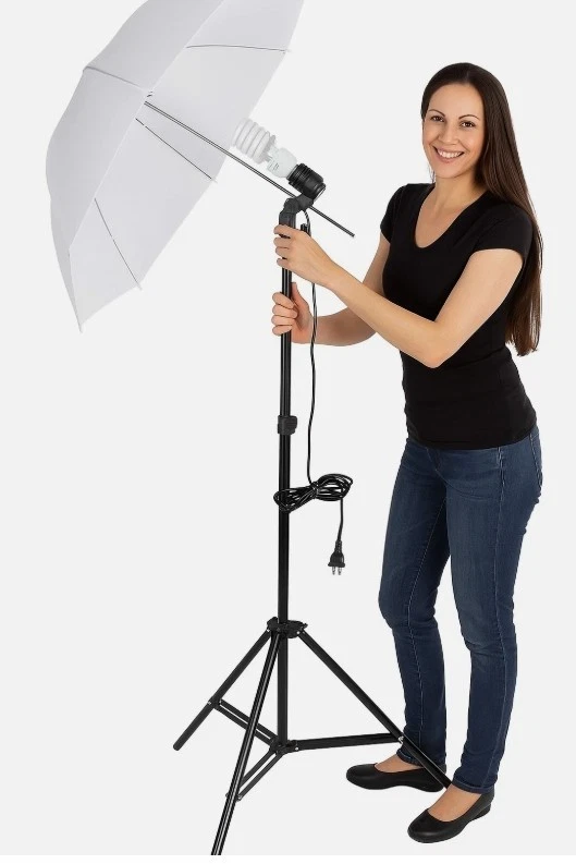 NEEWER 33" 83 cm Estudio Flash Translúcido Blanco Suave Paraguas Foto 2 de 4