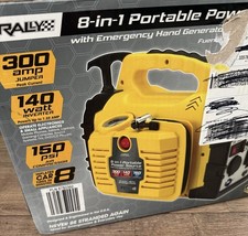 NEW Rally 8-in-1 Portable Power Source With Jumper Cables, Air Compressor