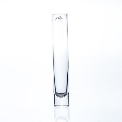 SANDRA RICH, runde Glas Vase Blumenvase Reagenzglas '' Solifleur H30cm/6cm clear''