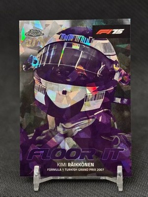 2025 Topps Chrome Sapphire Formula 1 F1 Kimi Raikkonen #7/10 Floor it Purple Ice