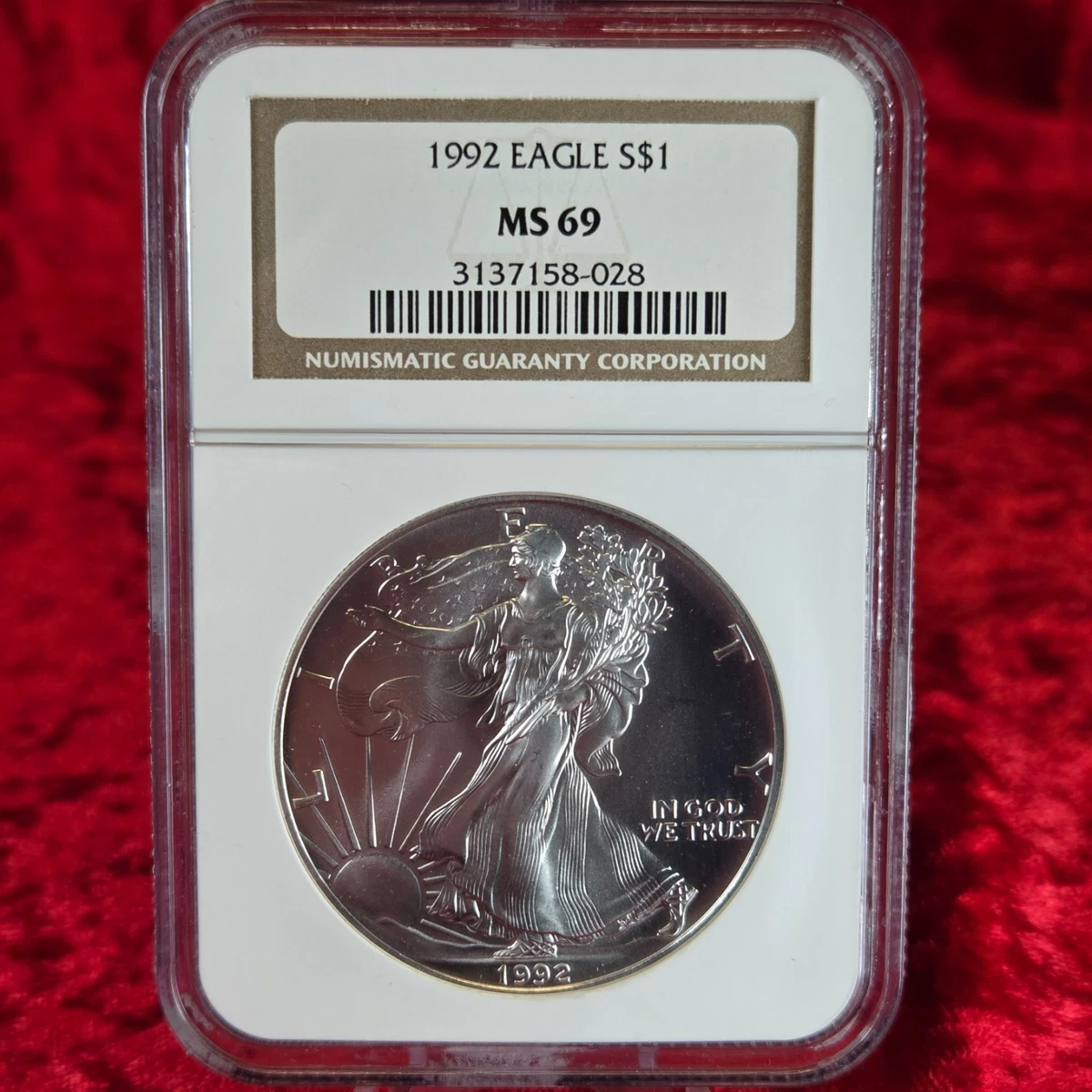 American Eagle MS 69 Graded 1992 Silver Bullion Coins for sale | eBay