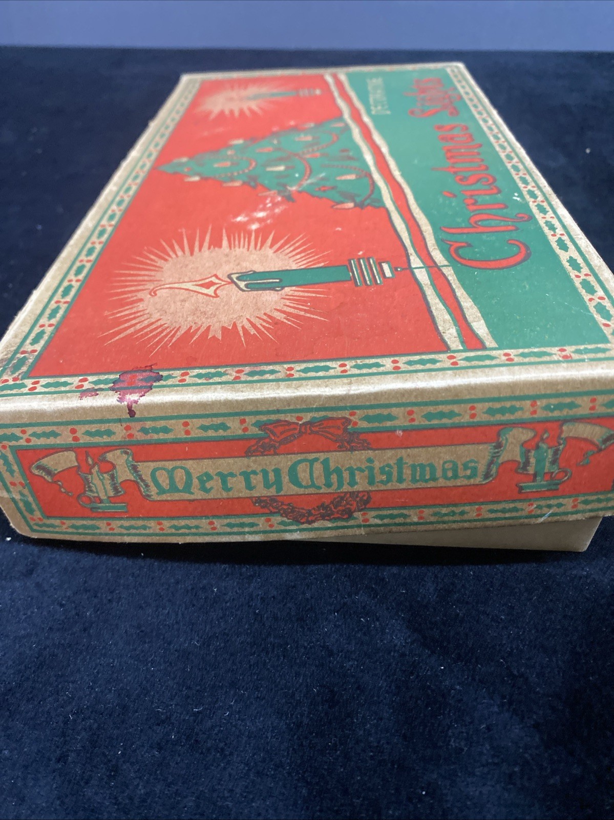 NOMA C9-1/4 Bulb Decorative Christmas Light Strand 7 Lights Working W Box