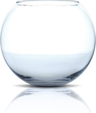 Crystal Globe - Fishbowl in Transparent Glass, Goldfish Aquarium, Hand Blown, 30