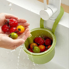 Kitchen Sink Hanging Strainer Basket Food Waste Filter Drain Organizer UK
