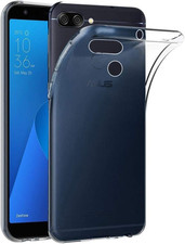 - Cover per Asus Zenfone Max plus M1 ZB570TL, Custodia Silicone Trasparente, Pro