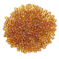 2000Pcs Glass Seed Beads 4mm Mini Glass Seed Spacer Bead Coffee