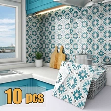 10-Sheet Peel and Stick Backsplash Tiles 3D Wall Tiles for Kitchen, Bathroom