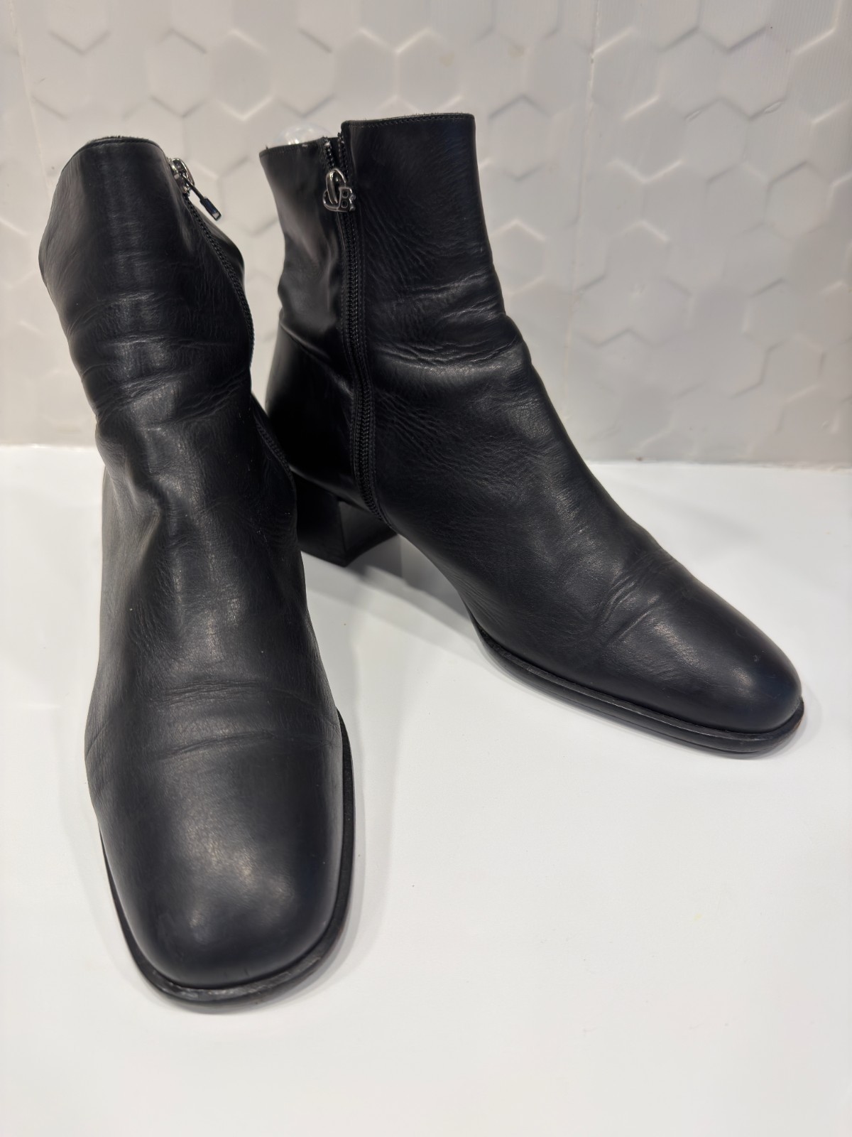 Bally Womens Black Leather Women's Boots- Made In Italy Size 10 -2