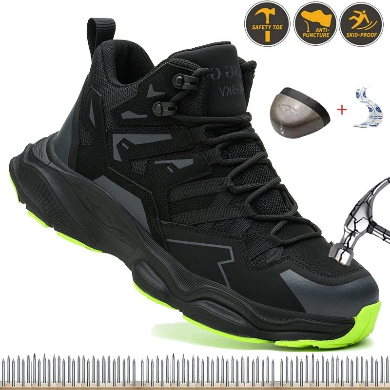 Men Breathable labor protection shoes safety shoes odor proof protective shoes