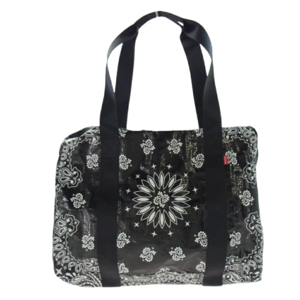 Grand sac de voyage Supreme 21Ss Bandana Tarp motif noir homme
