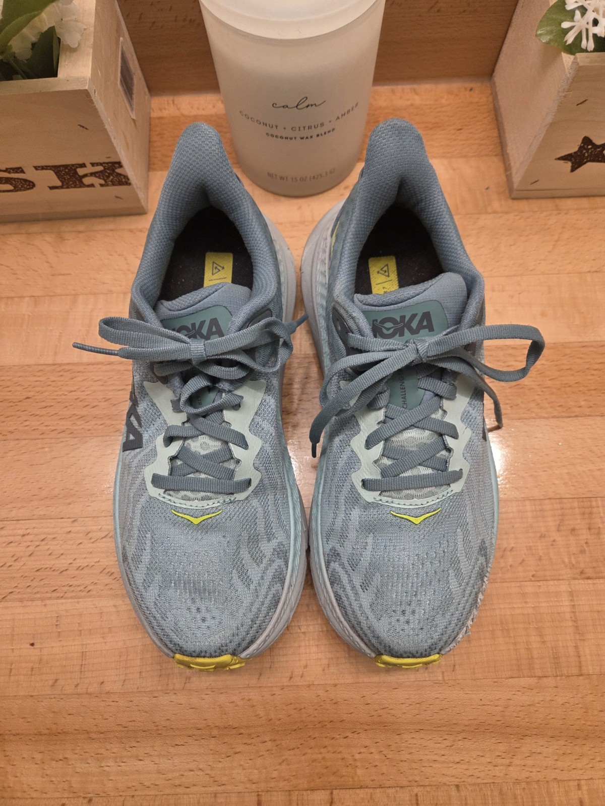 HOKA Challenger ATR 7 'Stone Blue Evening Primrose' Running Shoes Women's Sz 6 thumbnail 5