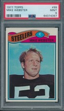 1977 Topps #99 Mike Webster PSA MINT 9 *4397