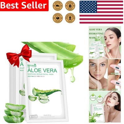 Aloe Vera Face Masks - Lightweight Hydration for Sensitive Skin 10-Pack