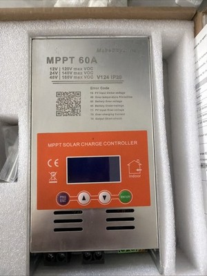 60A MPPT Solar Charge Controller V124   Upgraded, 12V/24V/48V Auto 60A-V124